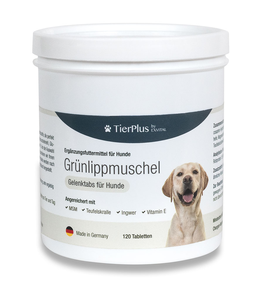 Grünlippmuschel Gelenktabletten für Hunde, Katzen, Pferde, hohe